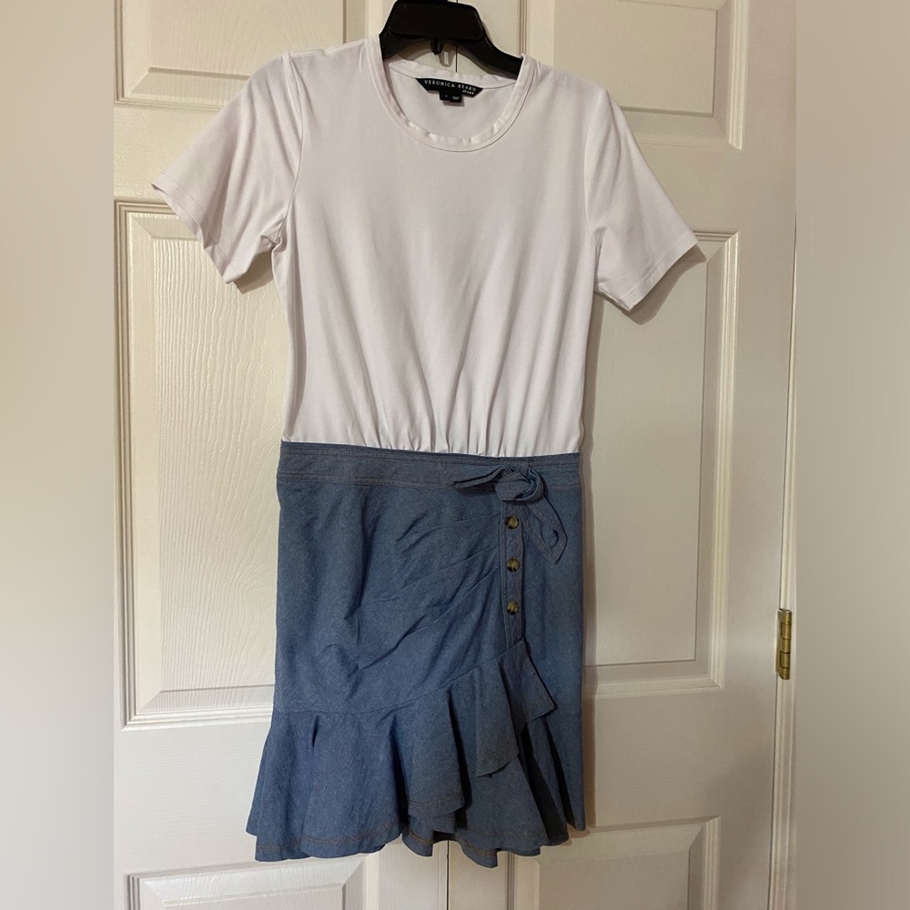 Veronica Beard Bari Ruffled Mini Dress sz Small